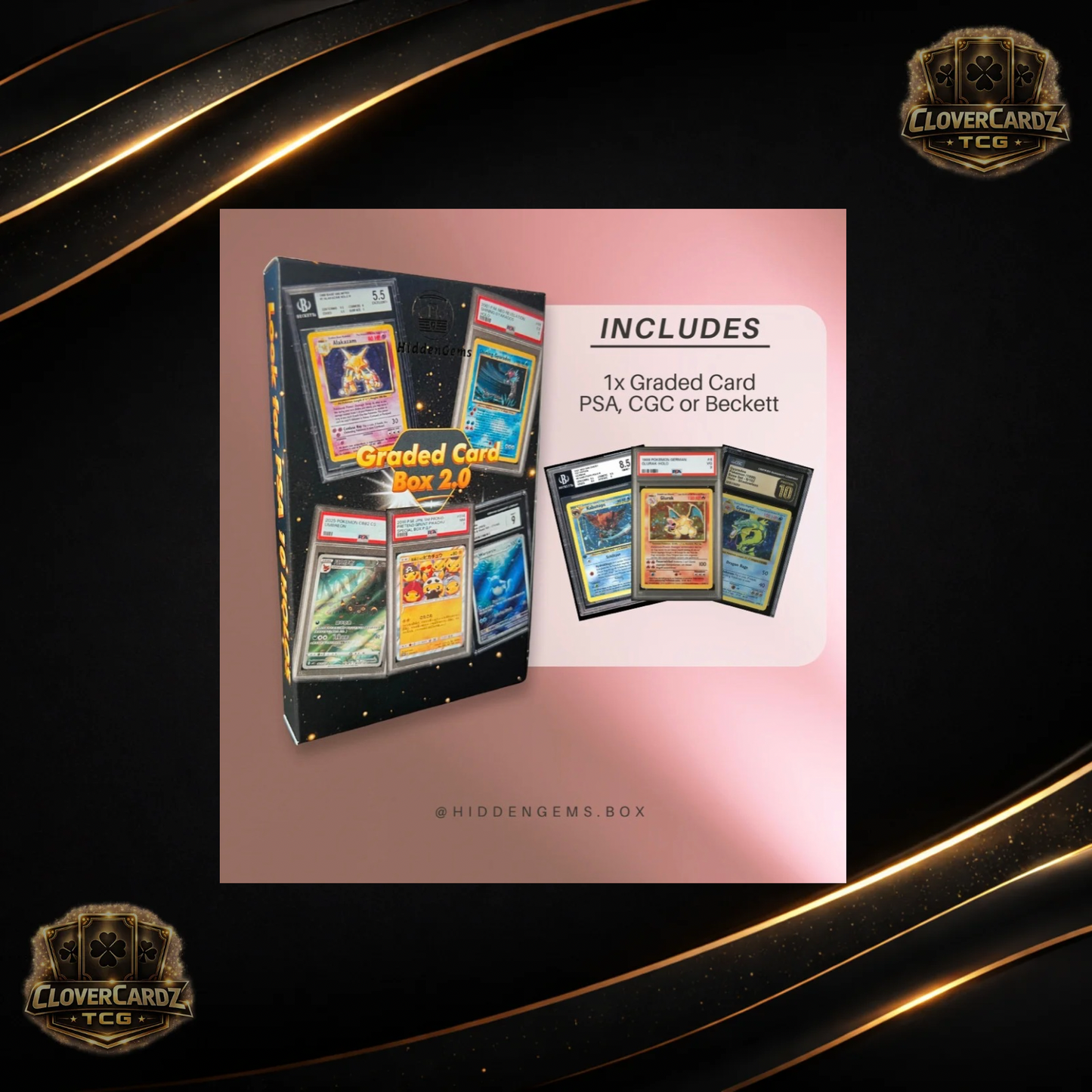 Hidden Gems Pokémon Graded Card Box 2.0