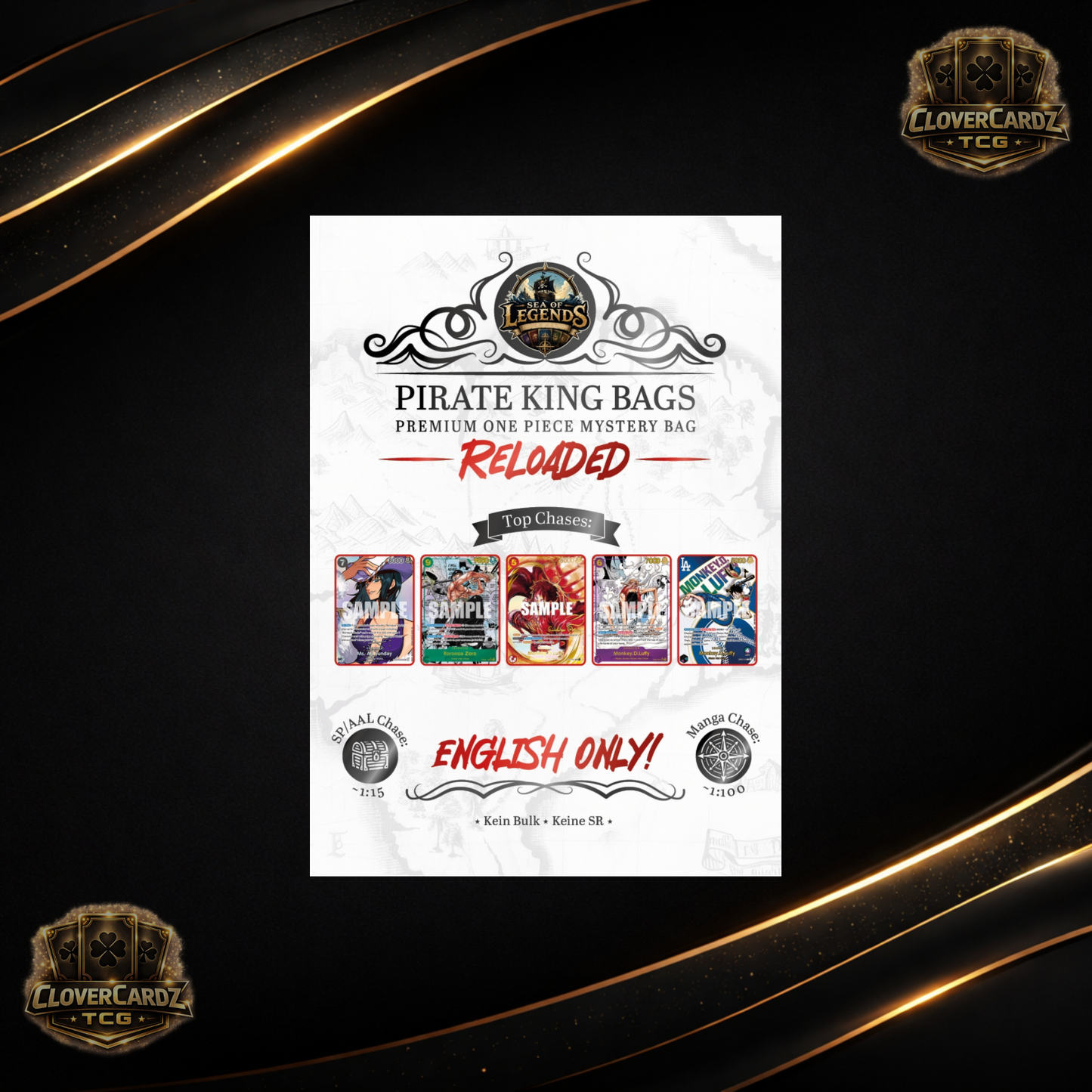 Pirate Kings Bag Reloaded- 5x One Piece Mystery Bag English Only